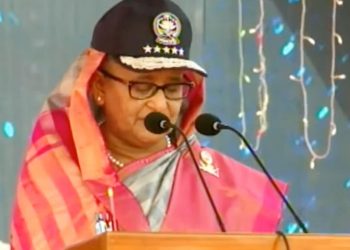 পুলিশ সপ্তাহ উদ্বোধন, প্যারেড পরিদর্শনে রাজারবাগে প্রধানমন্ত্রী