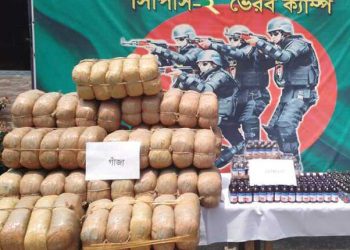 কিশোরগঞ্জে বিপুল পরিমান মাদকদ্রব্যসহ কুখ্যাত মাদকসম্রাট যুবক গ্রেফতার